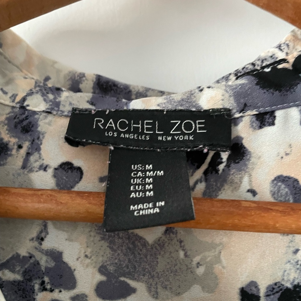 Rachel Zoe Button down Floral Blouse - Size M - Picture 2 of 3